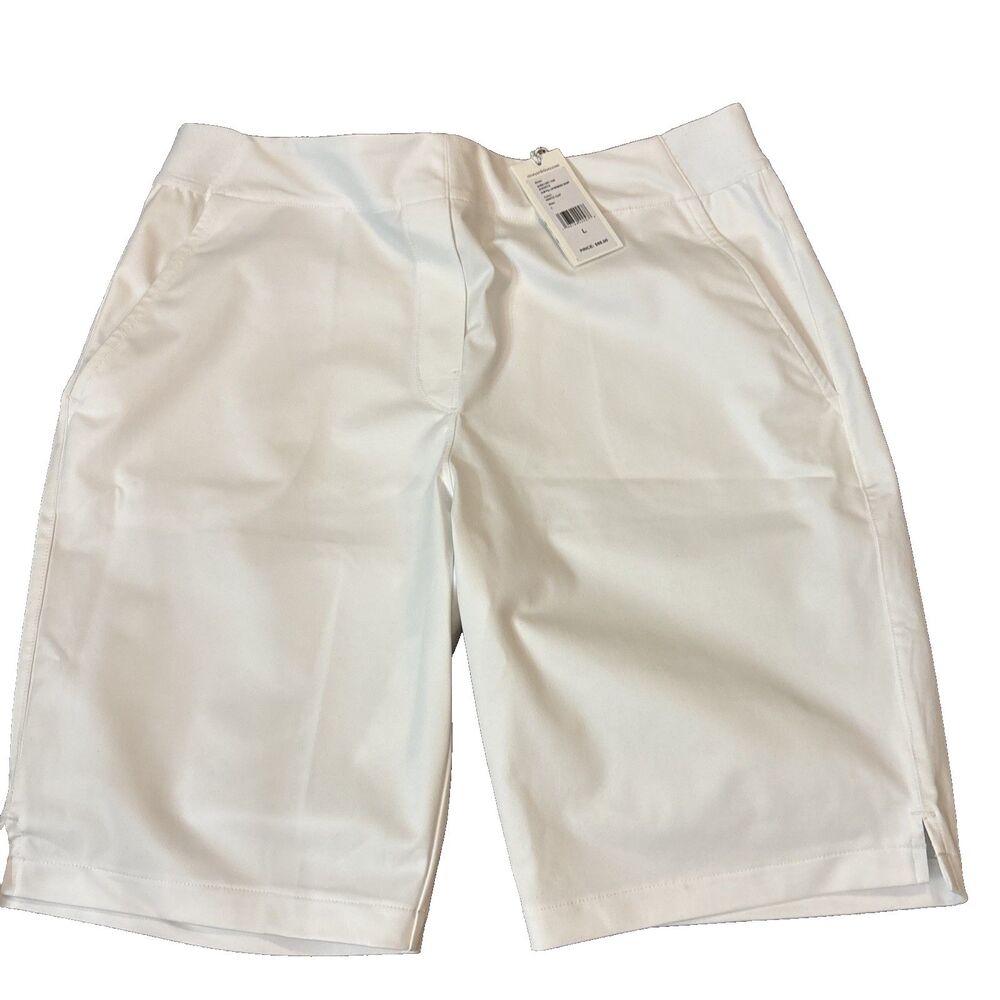 NEW VINEYARD VINES White Performance Bermuda Shorts - Large NWT